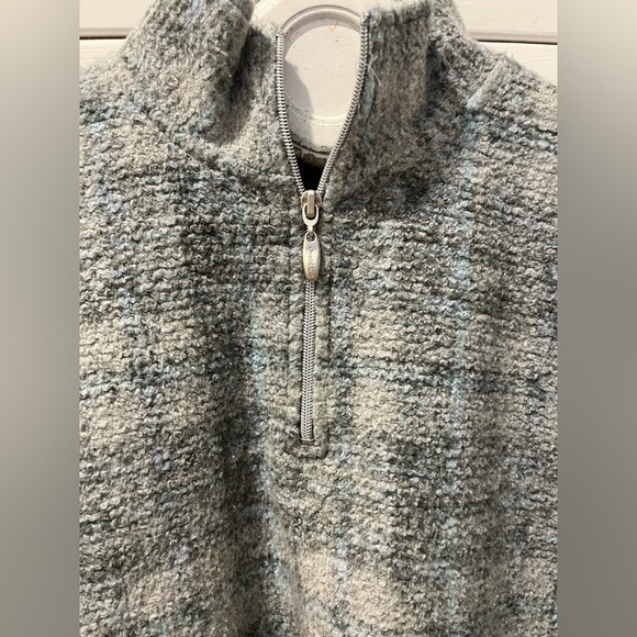 🩶 Grey Textured Half-Zip Sweater - Liz Claiborne Liz & Co - Size S🩶 - Picture 9 of 9